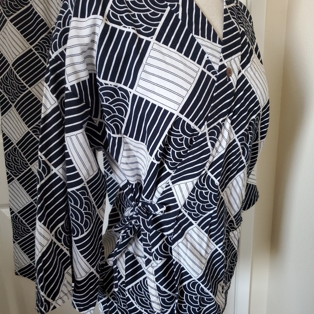 Navy Blue and White Pajamas Medium - Picture 11 of 17